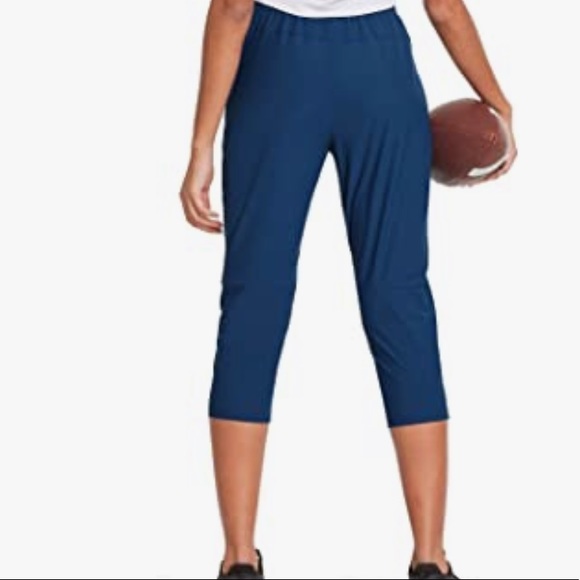 NWT BALEAF Blue Crop Athletic Dry Zip Joggers Pant - Picture 11 of 11